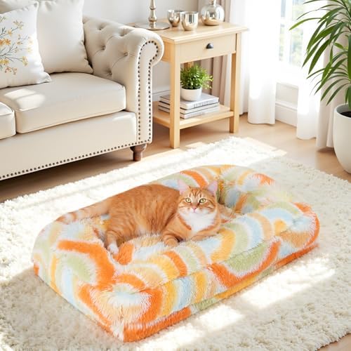 Calming Soft Donut Dog Bed, Cuddler Warming Cozy Cat Beds - Image 2