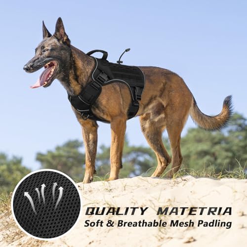 WINGOIN Black Tactical Dog Harness - Image 6