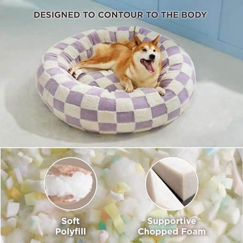 Lesure Shown on TV Jacquard Donut Dog Beds Large Sized Dog - Image 4