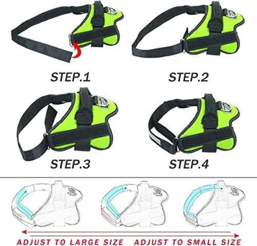 Bolux Dog Harness, No-Pull Reflective Dog Vest, Breathable Adjustable Pet - Image 3