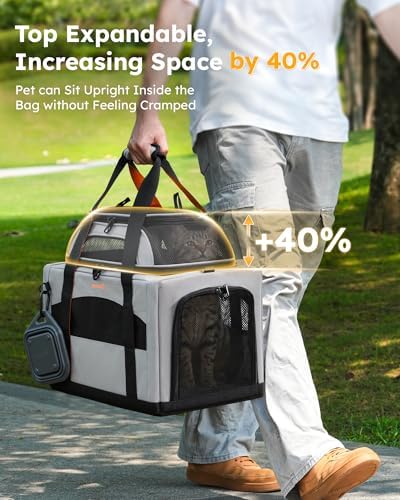 Pecute Cat Carrier, Top Expandable Dog Crate - Image 3