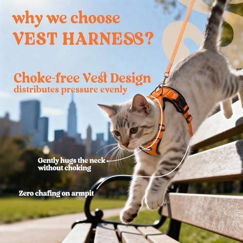 rabbitgoo Cat Harness and Leash Set, Escape Proof Vest - Image 3