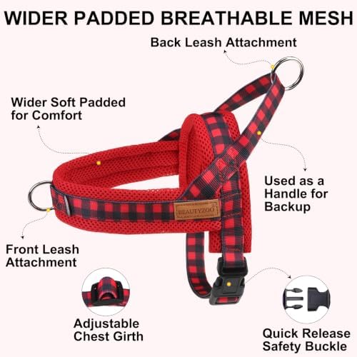 BEAUTYZOO Small Dog Harness and Leash Set, No Pull Step in Puppy Vest - Image 2
