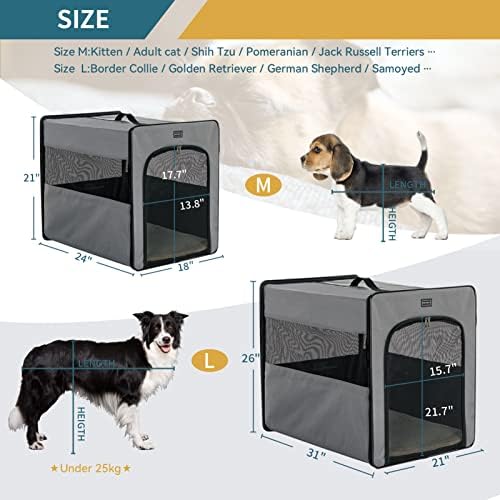 PETSFIT Portable Dog Crate, Travel Dog Crate - Image 2
