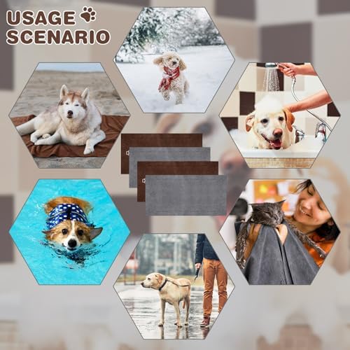 Chumia 4 Pcs Dog Towels for Drying, 16 x 32 Inch - Image 2