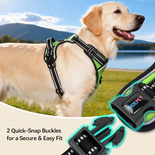 PHOEPET Reflective Dog Harness No Pull Large Breed Vest - Image 6