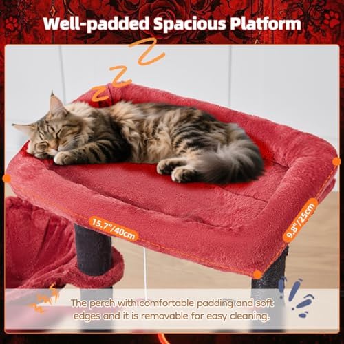 Taoqimiao Gothic Cat Tree, 38.5In Cat Tower - Image 3