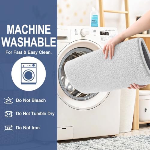 OLANLY Thick Memory Foam Bathroom Rugs 30x20, Absorbent Bath Mat - Image 6