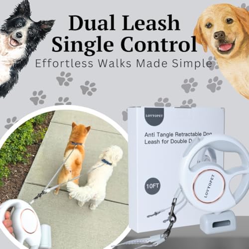 All-in-One Retractable Dual Dog Leash - Image 4