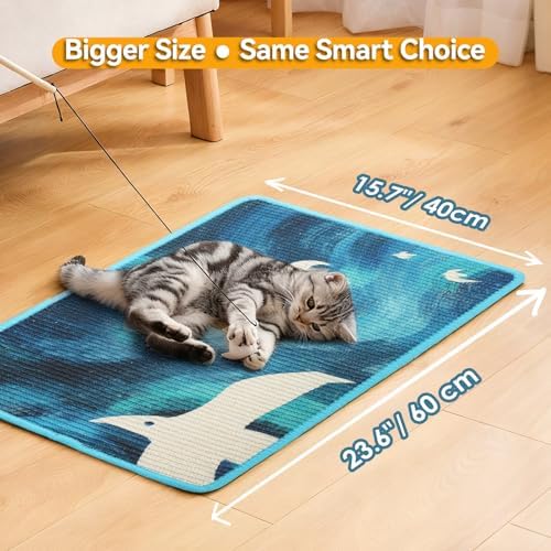Sisal Cat Scratcher Mat Floor & Wall Cat Scratching Pad - Image 7