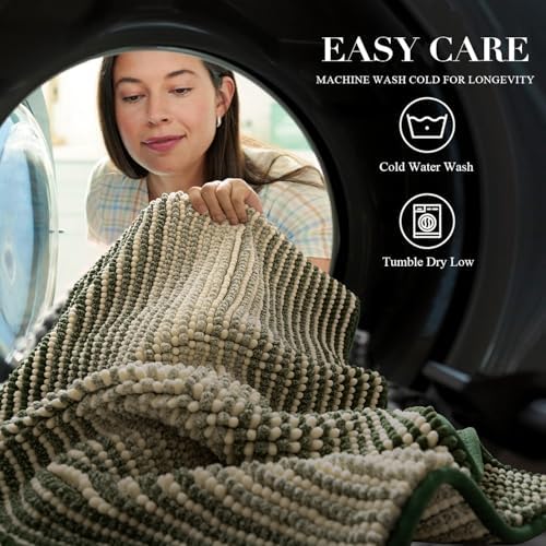 BSICPRO Bathroom Rugs, 20x32 Chenille Bath Mats - Image 5