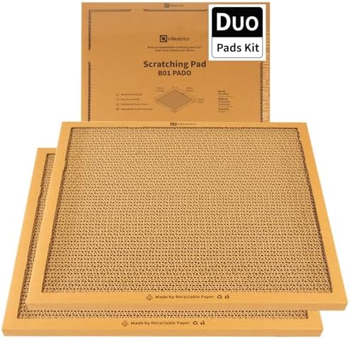 Cat Scratching Pad Board, Refillable and Combinable Corrugated Cat Scratchers by Unknown