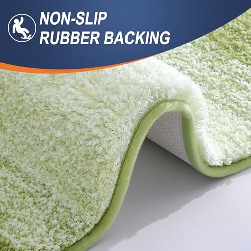 OLANLY Bathroom Rugs Mat 36x24, Extra Soft Absorbent Microfiber Bath Rugs - Image 5