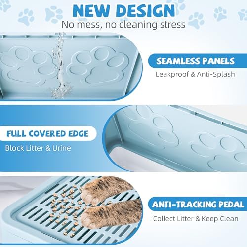 Covered Cat Litter Box, Extra Large Drawer Design - Image 5