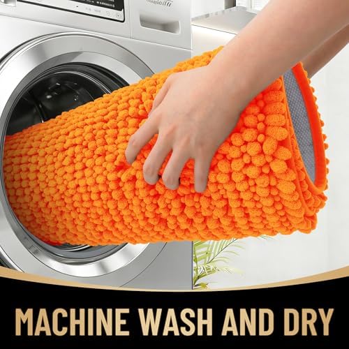OLANLY Thick Chenille Bathroom Rugs 30x20, Soft Absorbent Bath Mat - Image 4