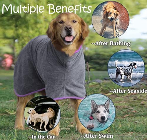 Dog Drying Coat, Microfiber Dog Drying Bag - Image 2