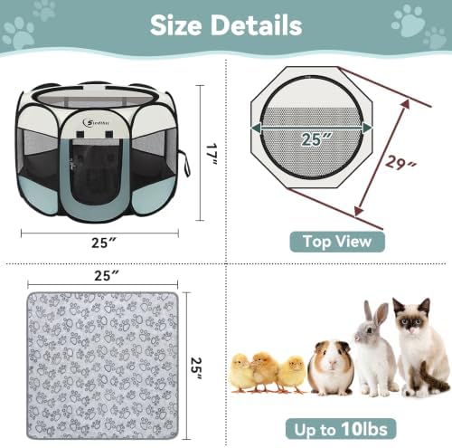 Sieidihit Dog Cat Playpen Tent Crate Cage - Image 5
