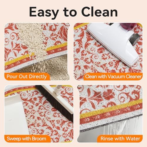 Cat Litter Mat, Waterproof & Urine-Proof Kitty Litters Catcher Mats, Keep Floor - Image 4
