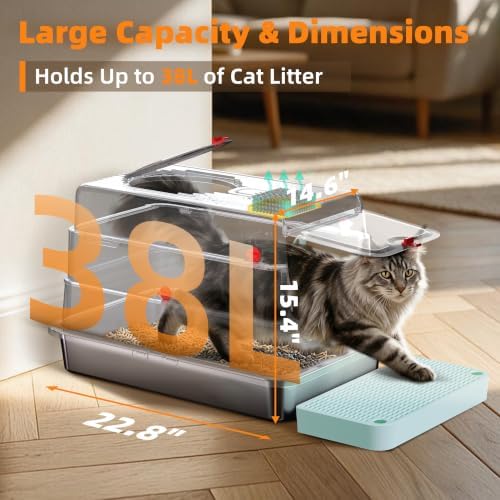 4-in-1 Stainless Steel Cat Litter Box - Image 3