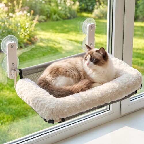 Veehoo Foldable Cat Window Perch, Cat Window Hammock Bed by Veehoo