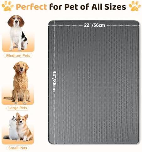 Silicone Dog Bed Mat 34"x 22" Crate Mat - Image 4