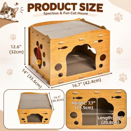 WRINGKIT Cat Scratcher House - Image 2