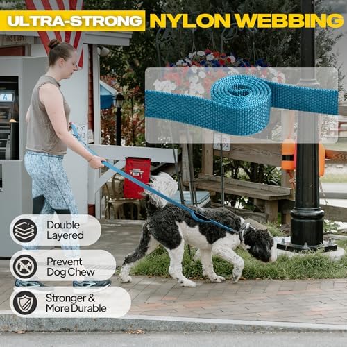 Fida 10 FT Heavy Duty Dog Leash, Dual Padded Handles - Image 3
