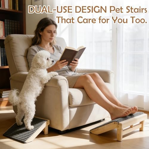 Foldable Wooden Dog Stairs, Slope - Image 7
