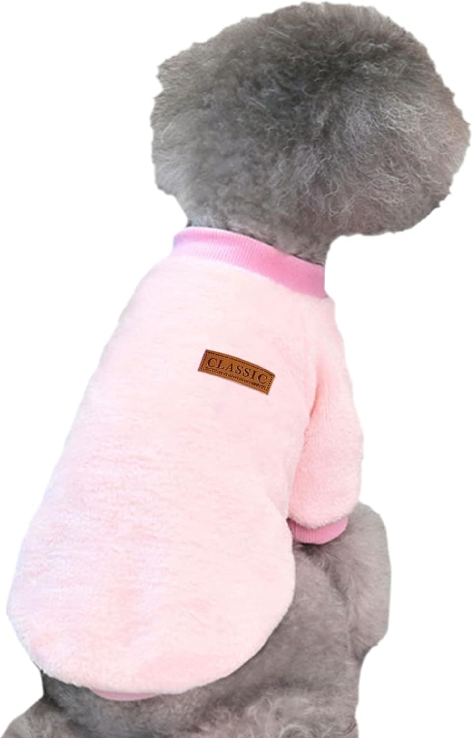 Jecikelon Pet Dog Clothes Dog Sweater Soft Thickening Warm Pup Dogs Shirt Winter Puppy Sweater for Dogs (Z01-Pink, Medium)