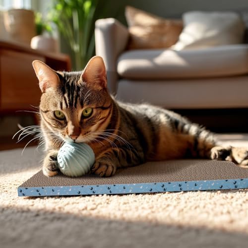 4Pack Cat Scratcher Pad, Reversible Scratching Cardboard - Image 7