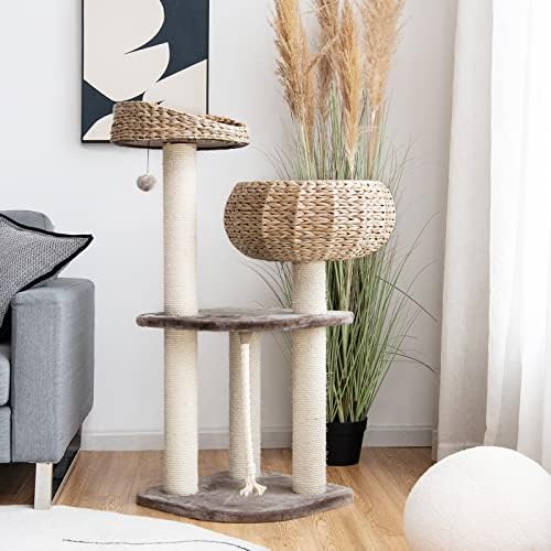 Tangkula Modern Cat Tree for Indoor Cats, Small/Tall Cat Tower - Image 2