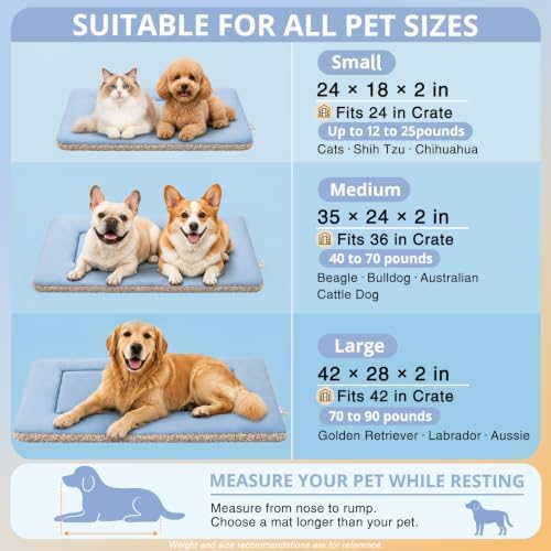 Cooling Mat for Dogs & Cats, Reversible Self Warming Cat Bed - Image 3