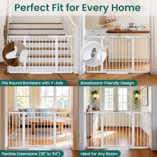 Cumbor 30-54" Extra Wide Baby Gate - Image 5