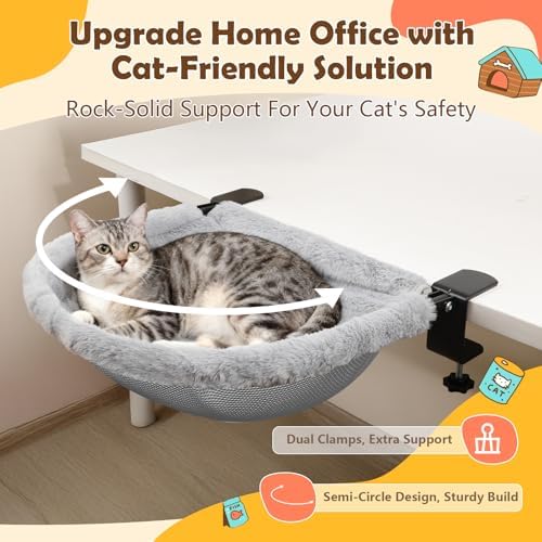 Large Cat Desk Bed for Home Office - Image 2