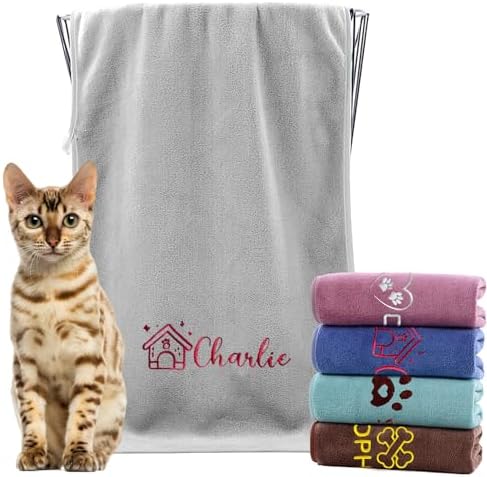 xrlsg Personalized Dog Towel Custom Towel by XRLSG
