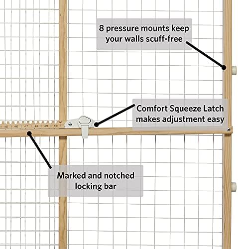 MidWest Homes for Pets Wire Mesh Pet Safety Gate, Dog Gate Expands From 29 - Image 5