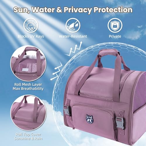 Lollimeow Expandable Large Cat Carrier Backpack, Supports up to 14 lbs - Image 4