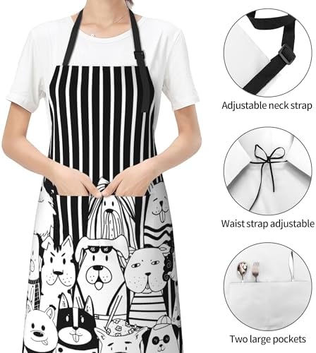 Art Apron with Pocket for Women Men - Image 2