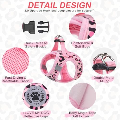 BEAUTYZOO Step in Dog Harness and Leash Set, Reflective Dog Harness No Pull No - Image 2