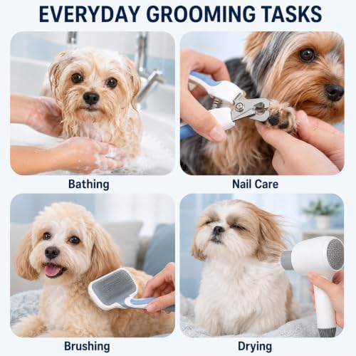 Dog Grooming Hammock with Stand, Foldable Pet Grooming Table and Bathing Station - Image 7