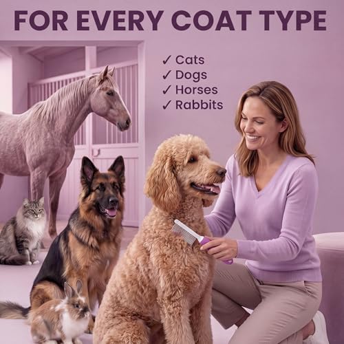 Poodle Pet Detangling Pet Comb - Image 6