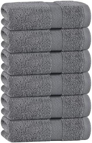 Wealuxe Gray Hand Towels 16x27 Inch by WhiteClassic