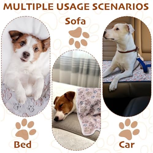 1 Pack 3 Blankets Fluffy Premium Fleece Soft Pet Blanket Flannel Throw - Image 4
