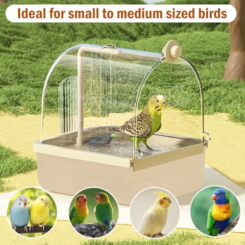 Automatic Bird Bath for Cage, Parakeet Bath - Image 6