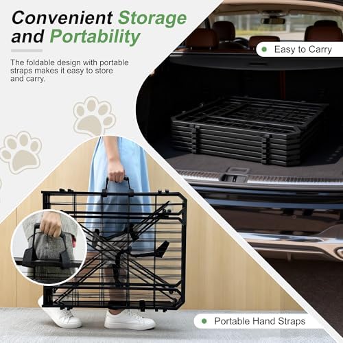 Dog Playpen, 32 inch 6 Panels, Barrier-Free Design - Image 4