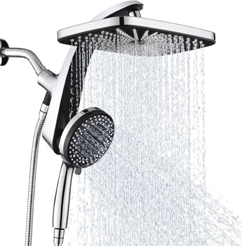 Rain Shower Head with Handheld Showerhead, Chrome 1.8GPM 460311 by BOZYBO-BornforQualityLife