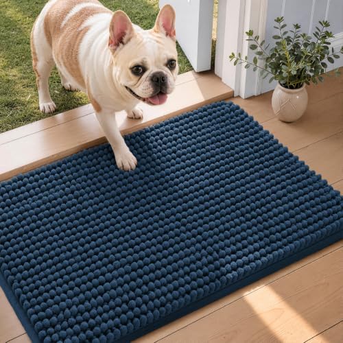 Ophanie Navy Blue Door Mat 28x18, Muddy Mats by Ophanie