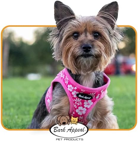 Bark Appeal Raspberry Plaid Step-in Dog Harness - Image 6