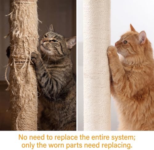 4 Pack M8 Cat Scratching Post Replacement, 15.7 in Sisal Posts - Image 6