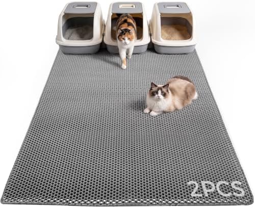 2Packs Cat Litter Mat 47"x36", XL Litter Mat by Anywish